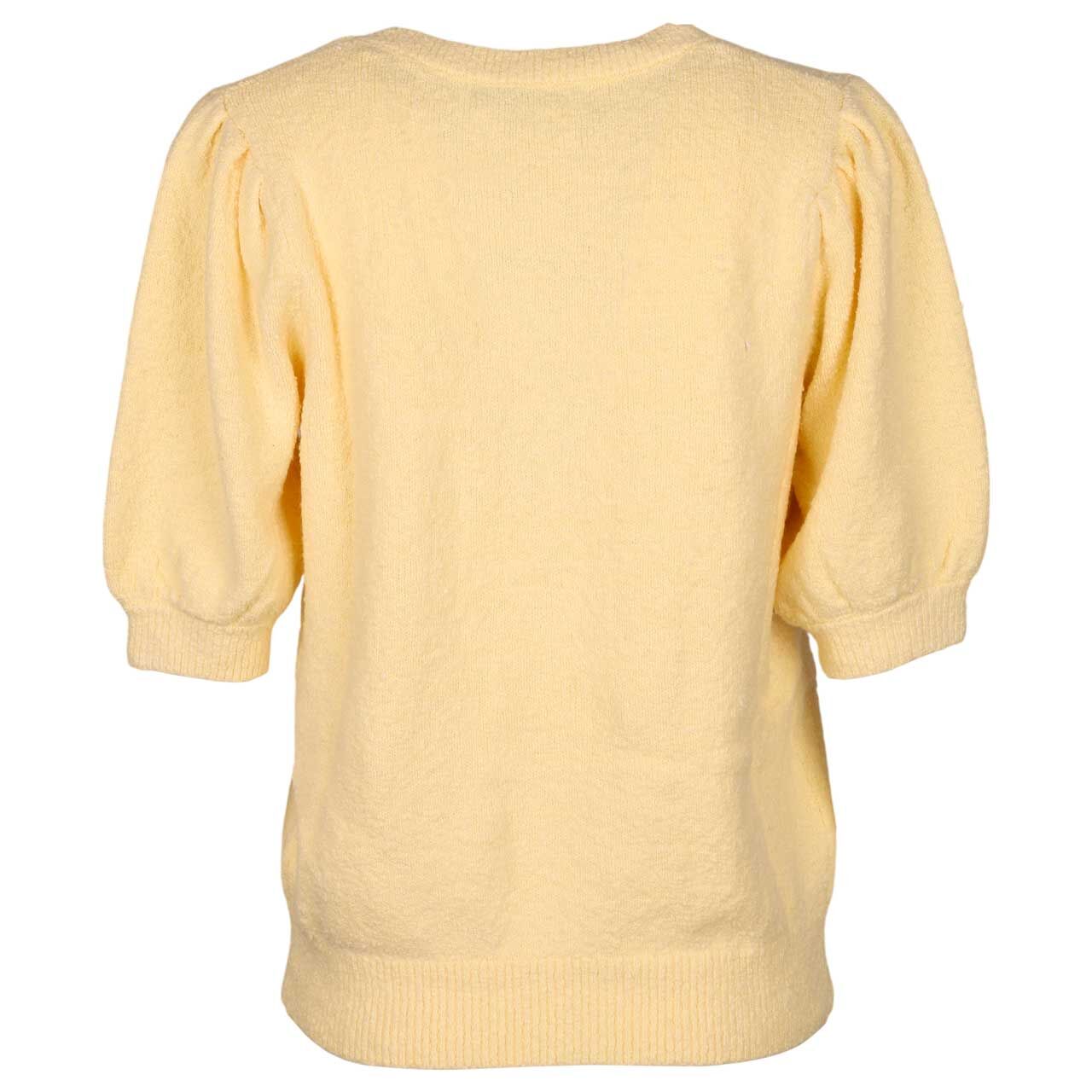 Damen Kurzarm Pullover Sweet Popcorn von Red Button in Gelb, Rückansicht