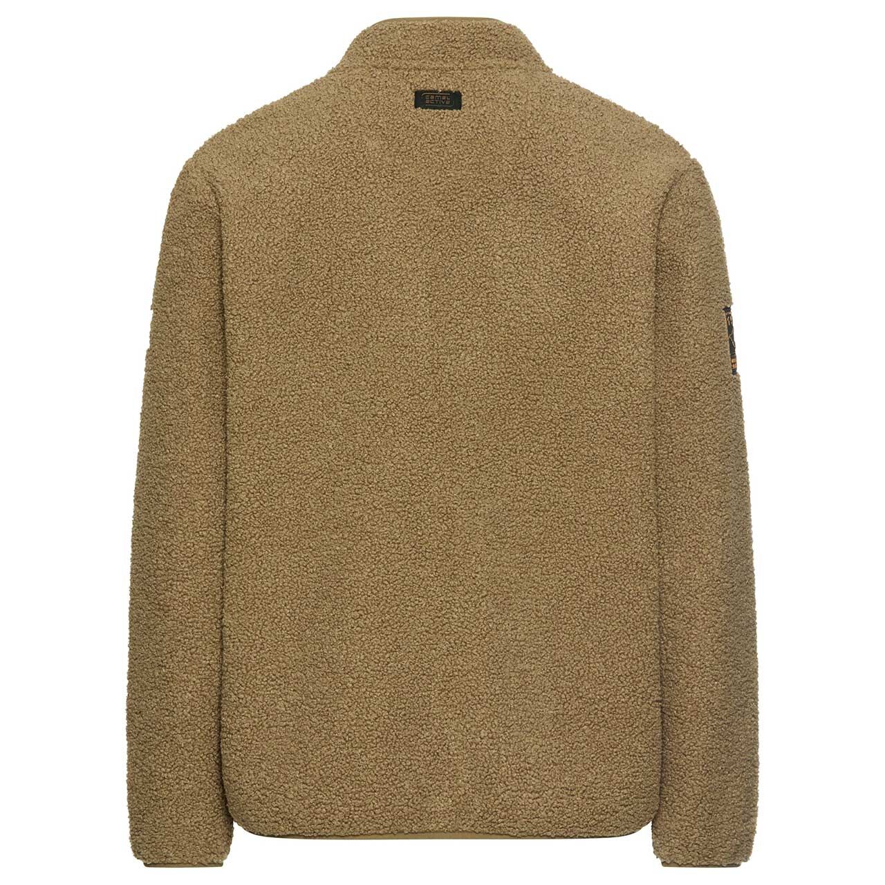 Herren Fleece Jacke von Camel active in Braun, Rückansicht