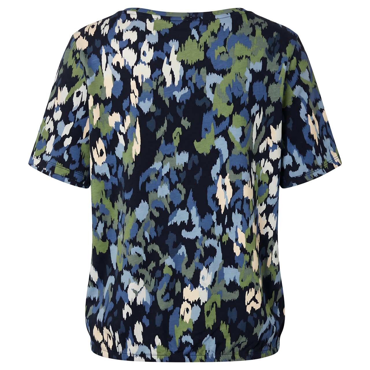 Damen T-Shirt Multi von Cecil in Dunkelblau mit Print, Rückansicht