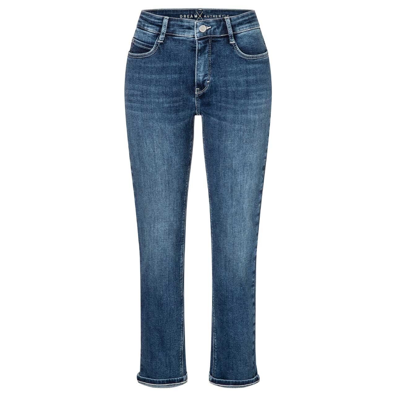 Damen 7/8 Jeans Dream von MAC in Blau angewaschen, Vorderansicht