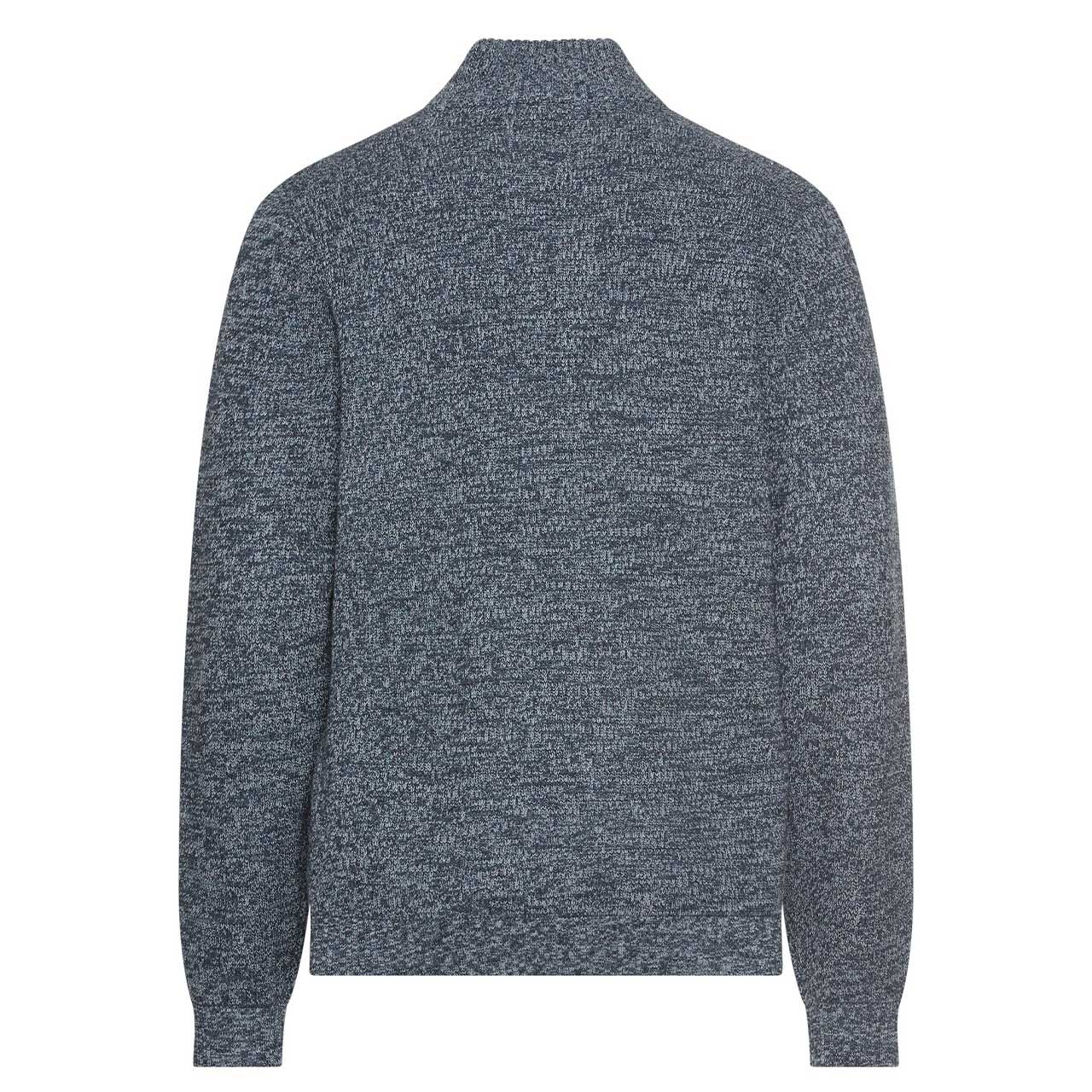 Herren Pullover Troyer von Camel active in der Farbe Blau meliert, Rückansicht