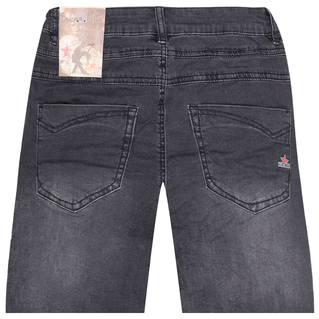 Buena Vista Jeans Florida-B 7/8 Cozy Denim grey black