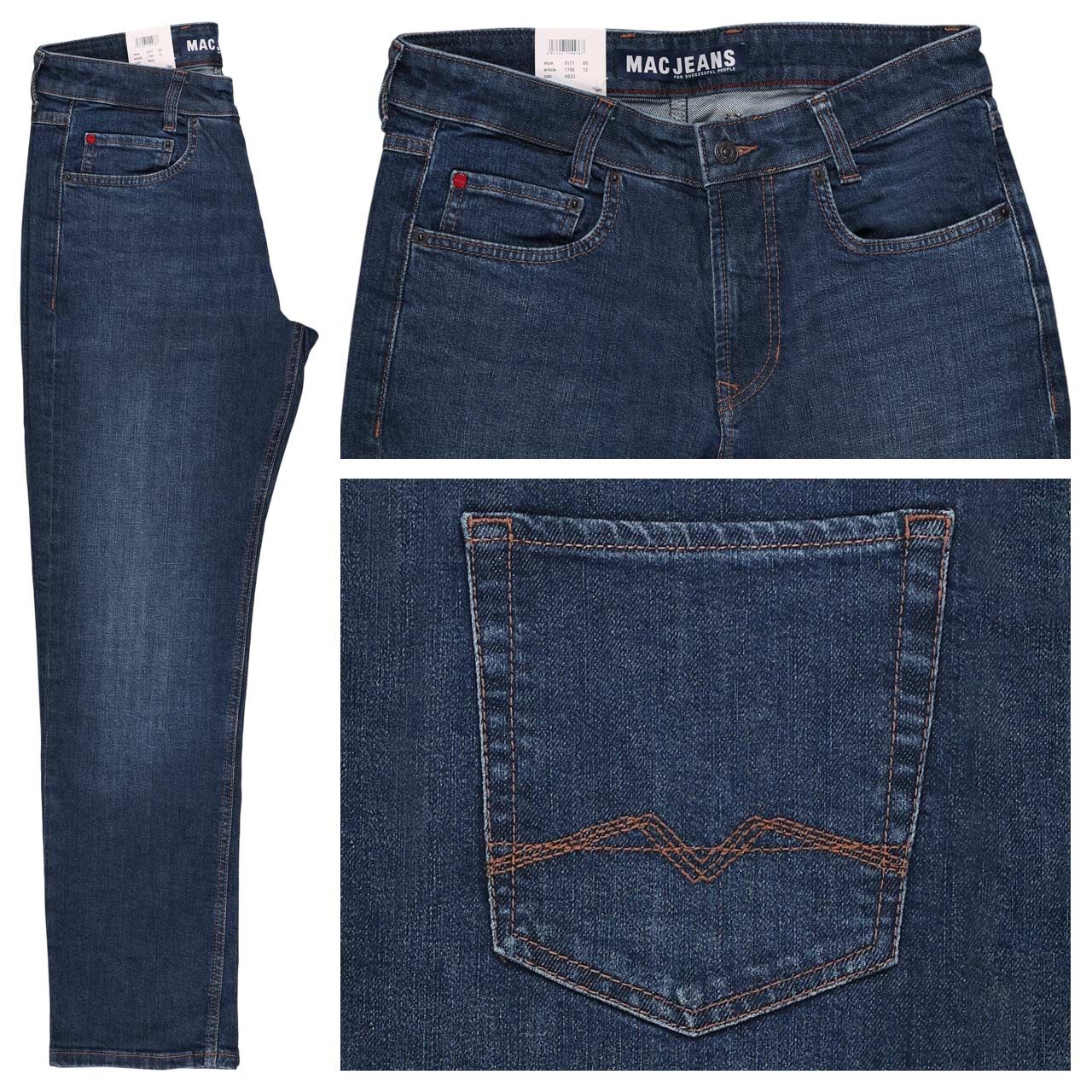 MAC Arne Jeans mid blue authentic used wash