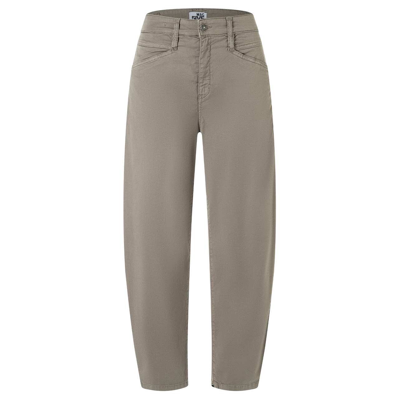 Damen 7/8 Baumwollhose Bora von MAC in Grün, Vorderansicht