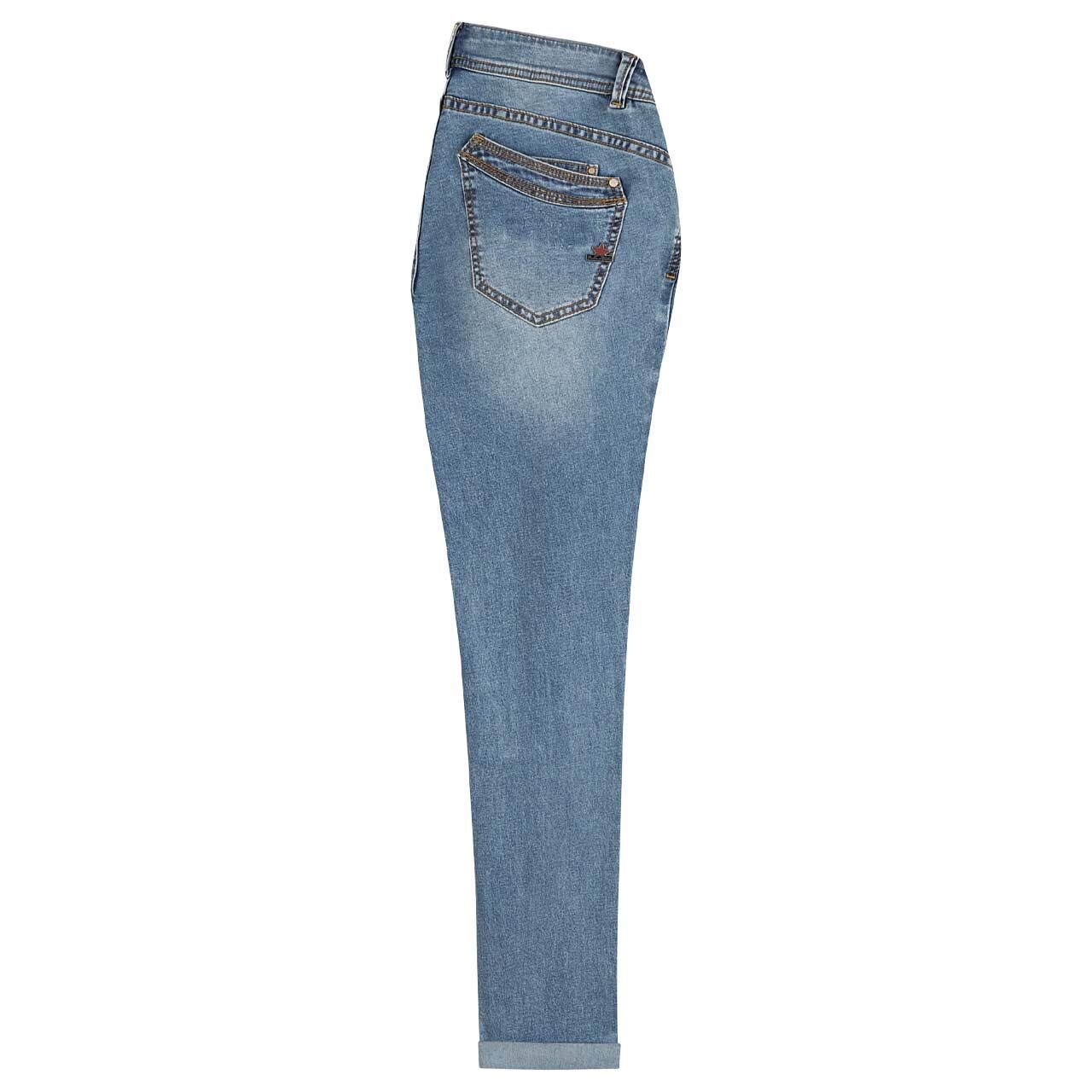 Damenjeans Malibu Stretch Denim von Buena Vista in Hellblau angewaschen, Seitenansicht