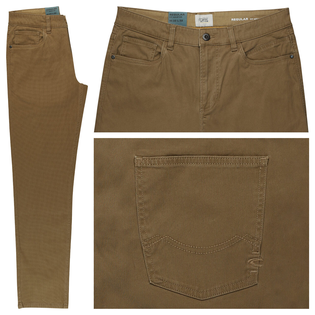 Camel active Houston fleXXX Baumwollhose sepia brown 