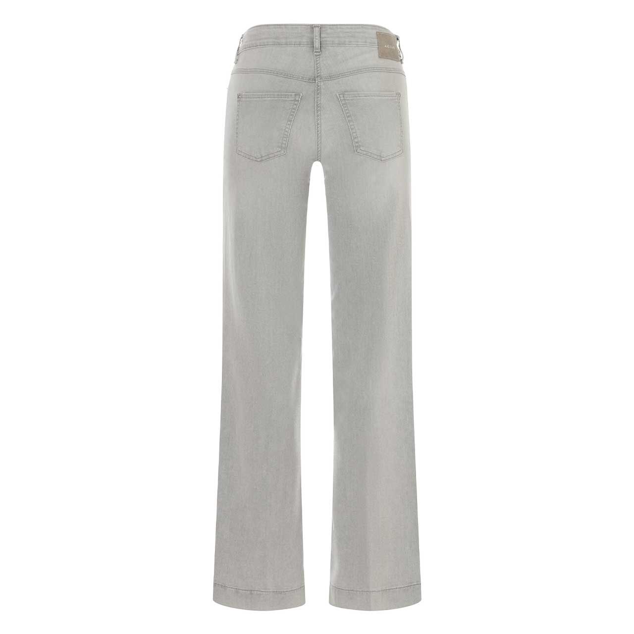 Damenjeans Dream Wide von MAC in Hellgrau angewaschen, Rückansicht