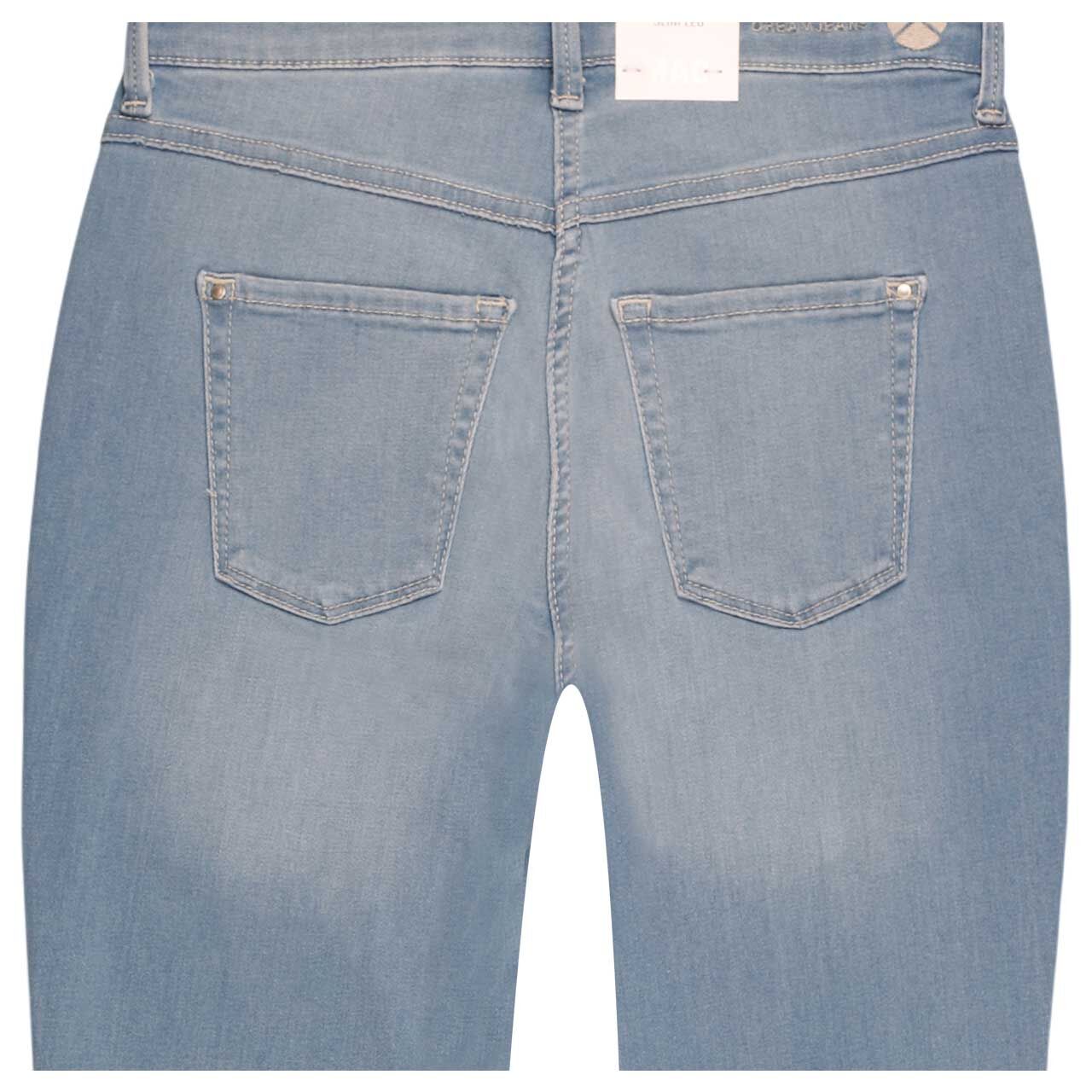 Damen 7/8 Jeans Dream Chic von MAC in Hellblau verwaschen, detaillierte Rückansicht