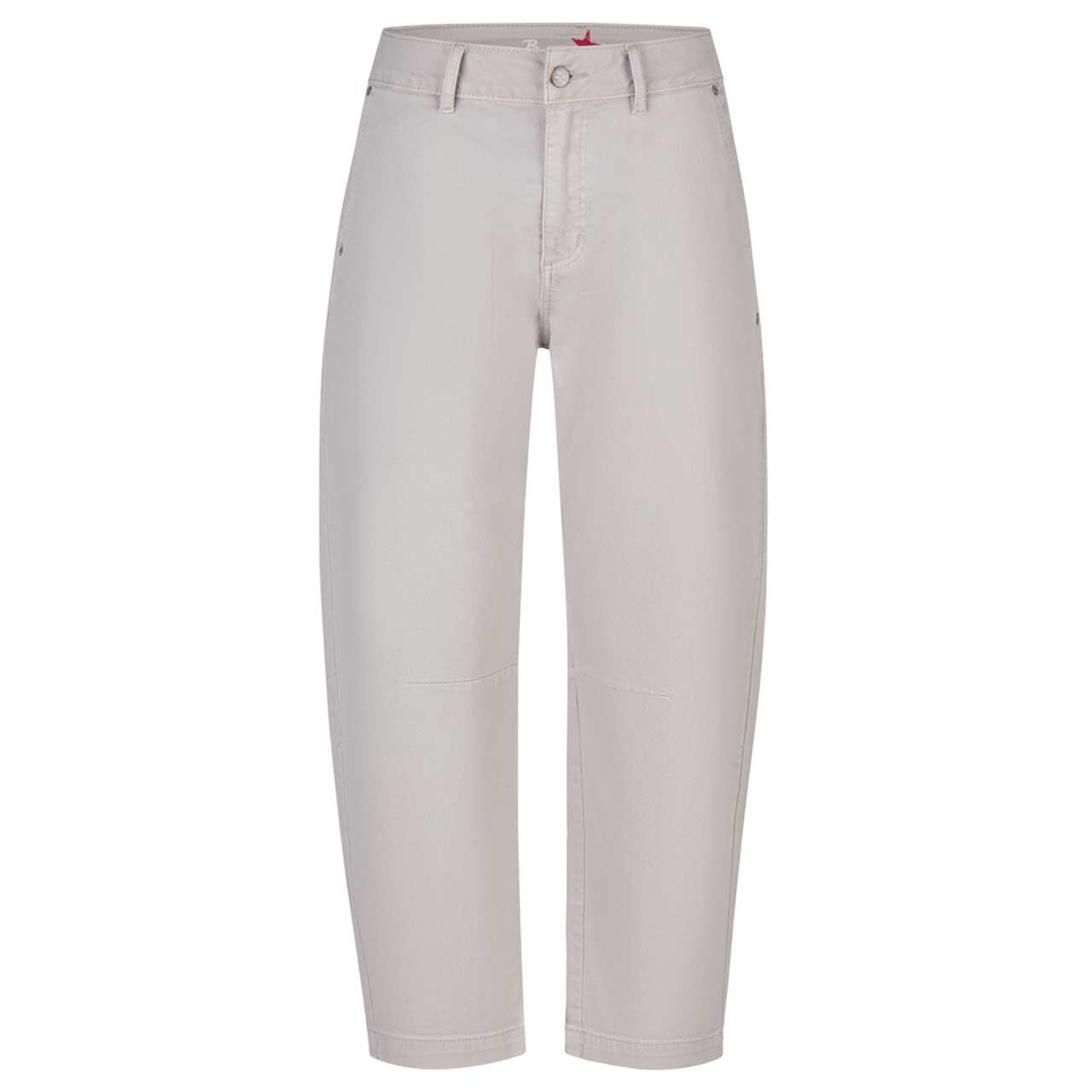 Damenjeans Barrel 7/8 Stretch Cotton von Buena Vista in Zartgrau, Vorderansicht