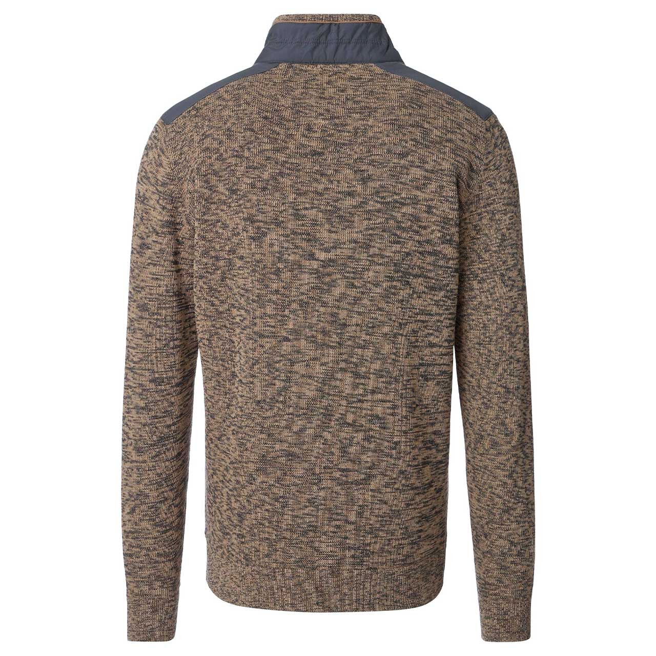 Herren Pullover von Casa Moda in Braun meliert, Rückansicht