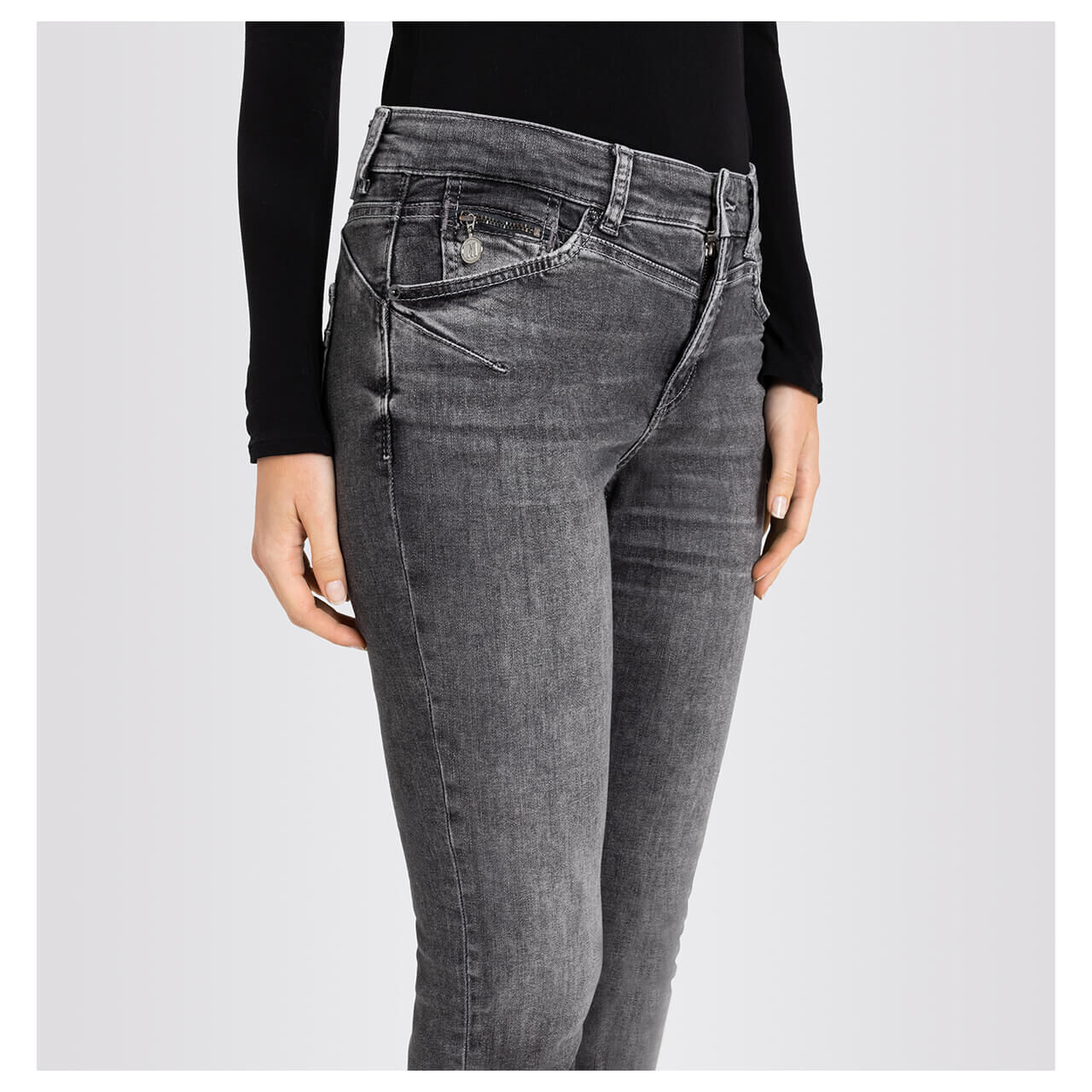 MAC Rich Slim 7/8 Jeans anthracite wash MAC Rich Slim 7/8 Jeans anthracite wash