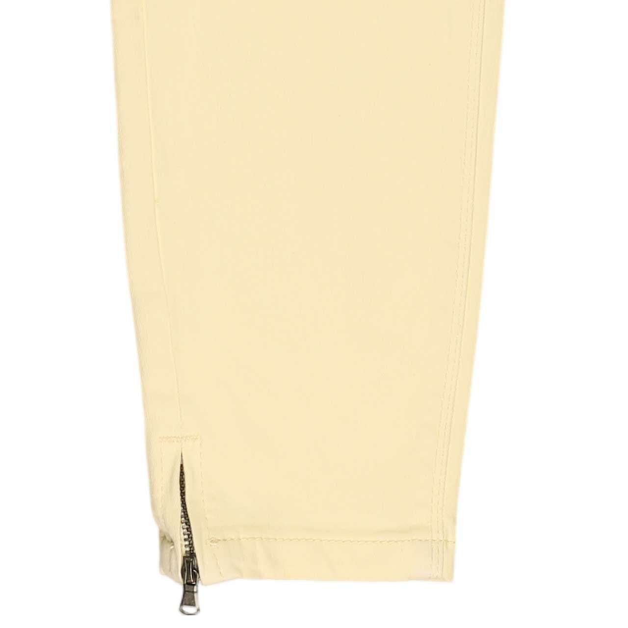 Damen Baumwollhose Italy V 7/8 Stretch Twill von Buena Vista in Gelb, Detailansicht Zipper