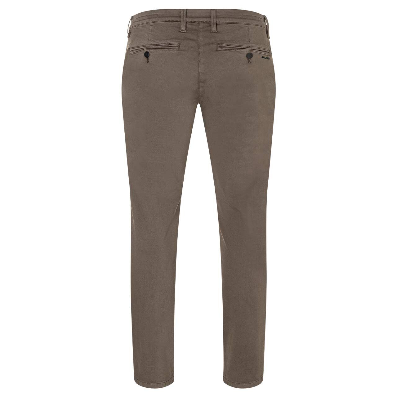 Herren Chino Baumwollhose Flexx Driver Pants von MAC in Braun, Rückansicht