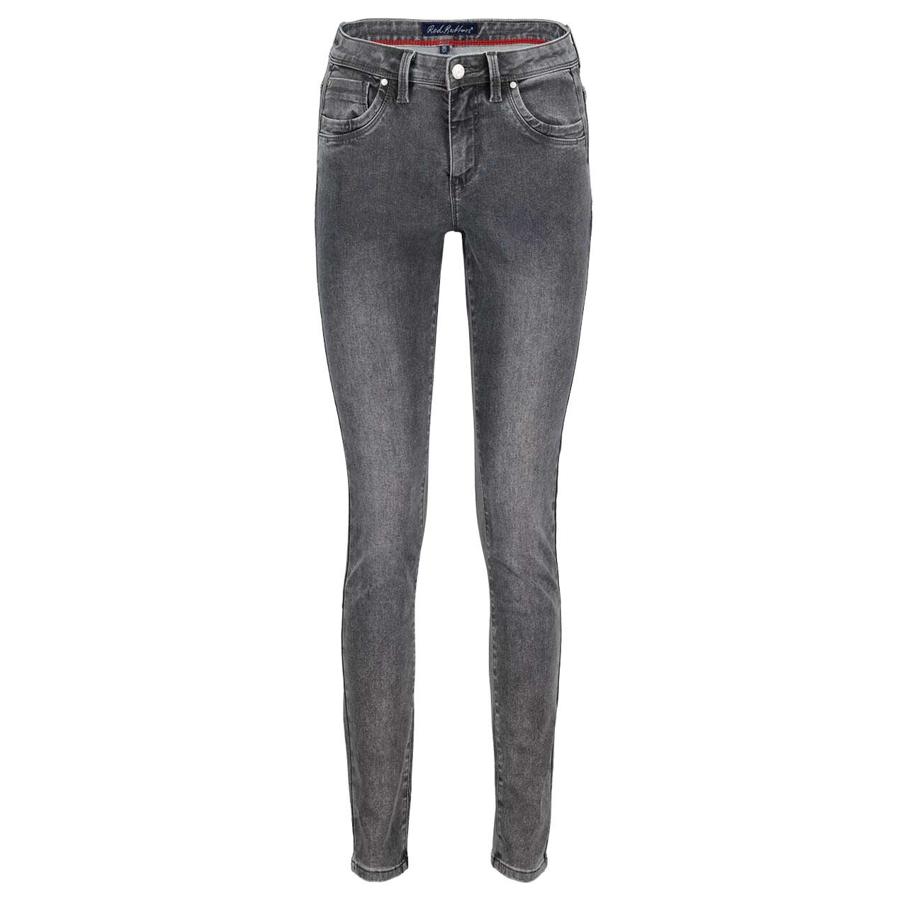 Damenjeans Jimmy von Red Button in Grau angewaschen, Vorderansicht