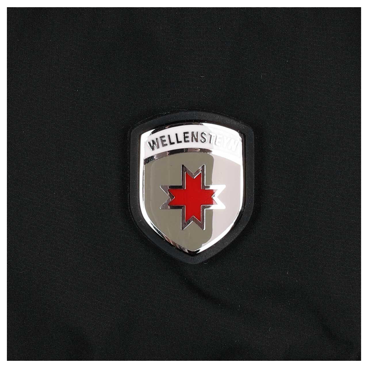 Damen Jacke Carmenere Lady von Wellensteyn in Schwarz, Detailansicht vom Logo