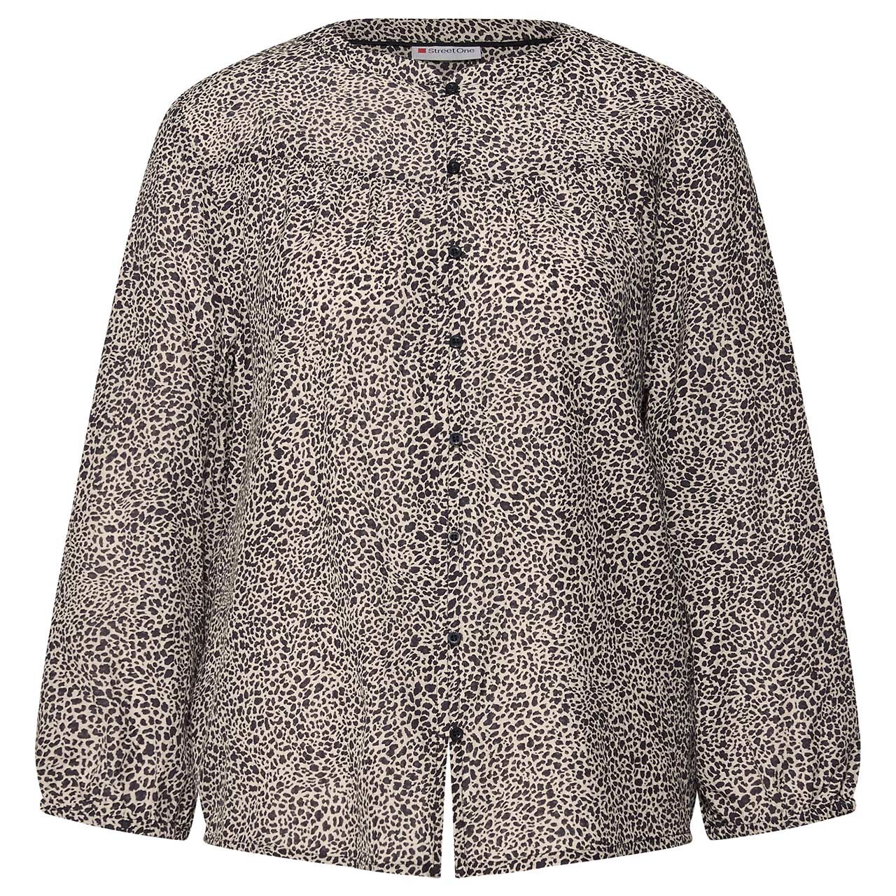 Street One Damen 3/4 Arm Bluse Gathering cotton cream