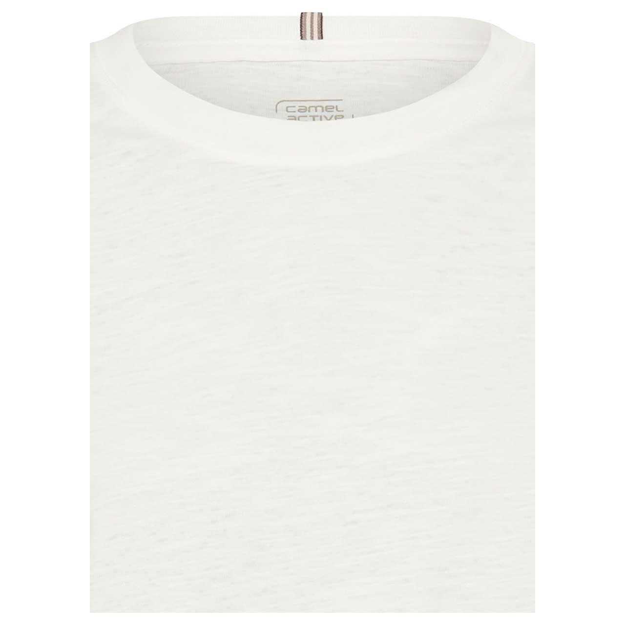 Damen 3/4 Arm Shirt von Camel active in Weiß, detaillierte Vorderansicht