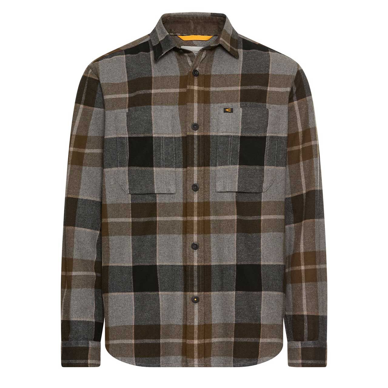 Camel active Herren Langarm Hemd asphalt check