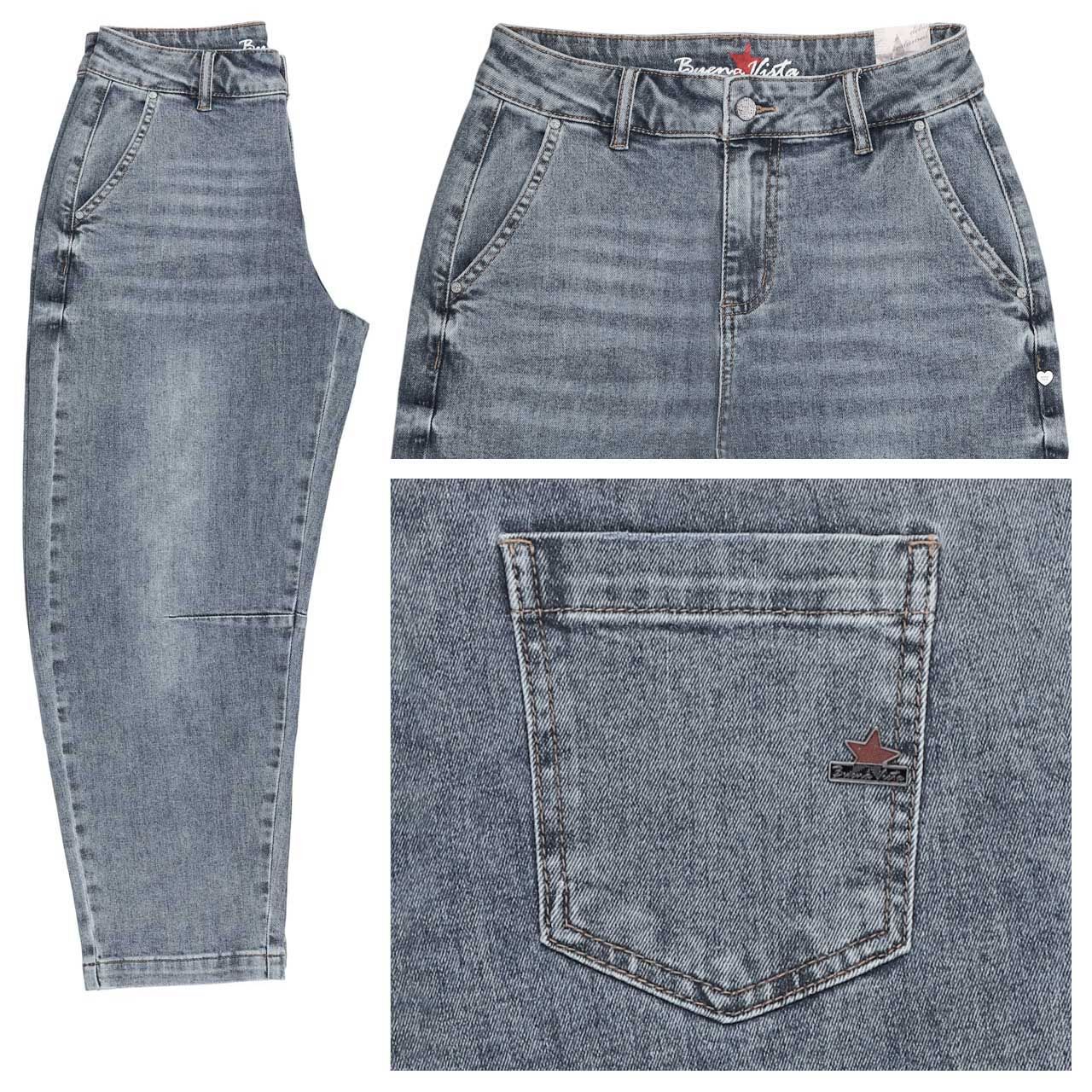 Buena Vista Barrel 7/8 Stretch Denim Jeans shadow denim