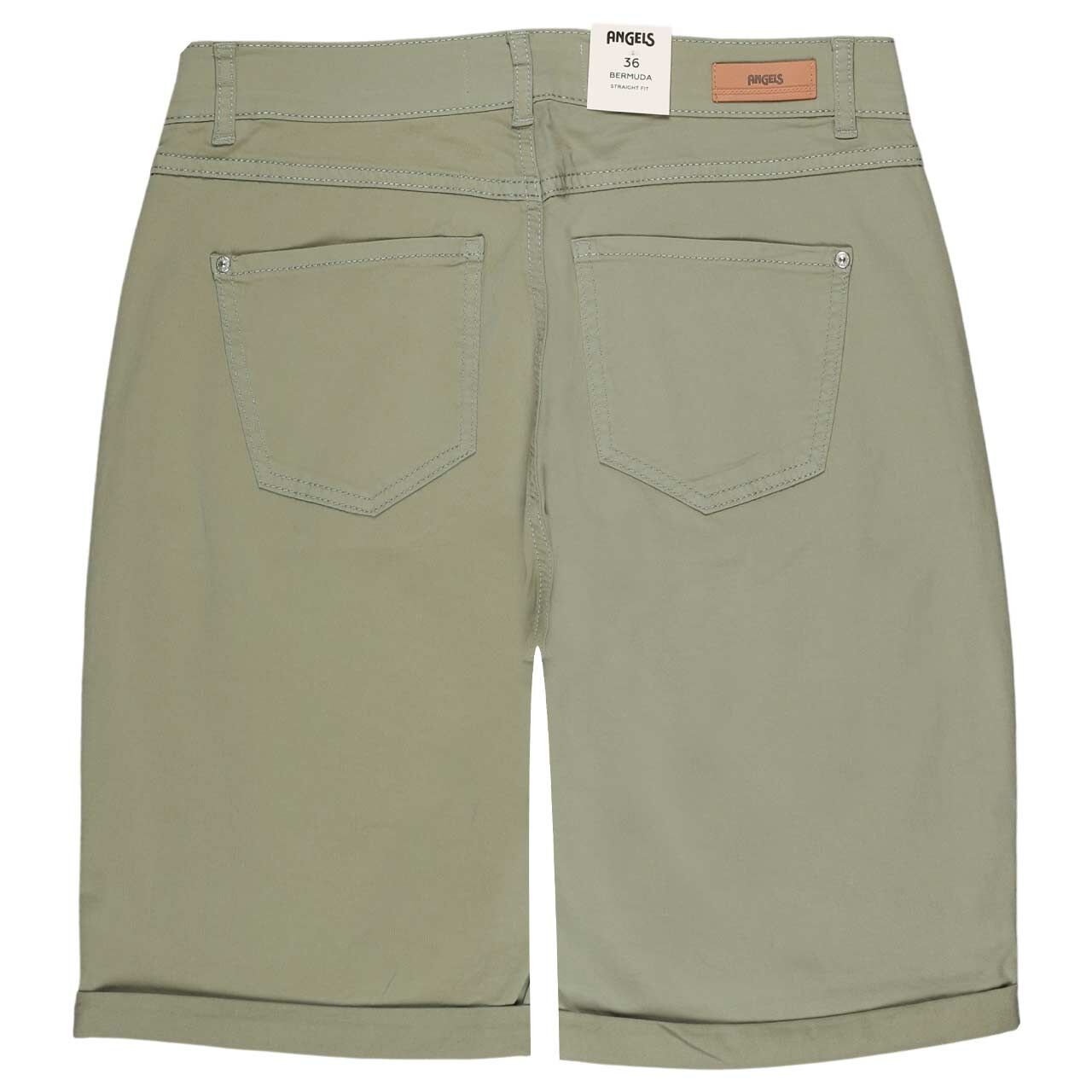 Damen Baumwollhose Bermuda TU von Angels in Grün, Rückansicht