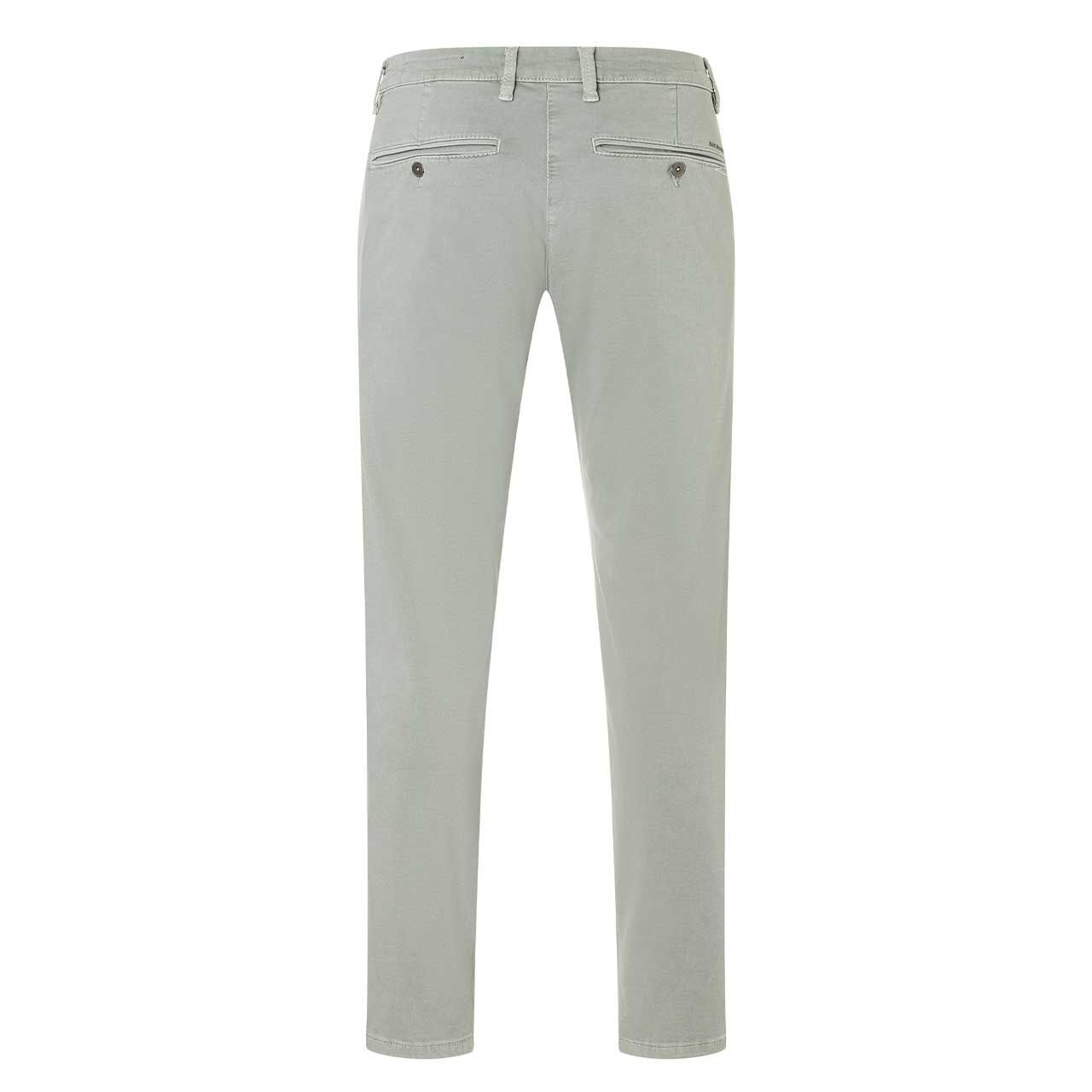 Herren Chino Baumwollhose Flexx Driver Pants von MAC in Pastellgrün, Rückansicht