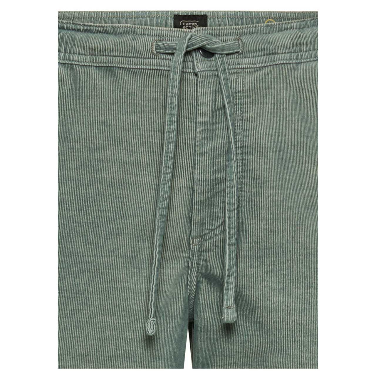 Stretch Herren Cord Bermuda Woodstock von Camel active in Blau-Grau, detaillierte Vorderansicht