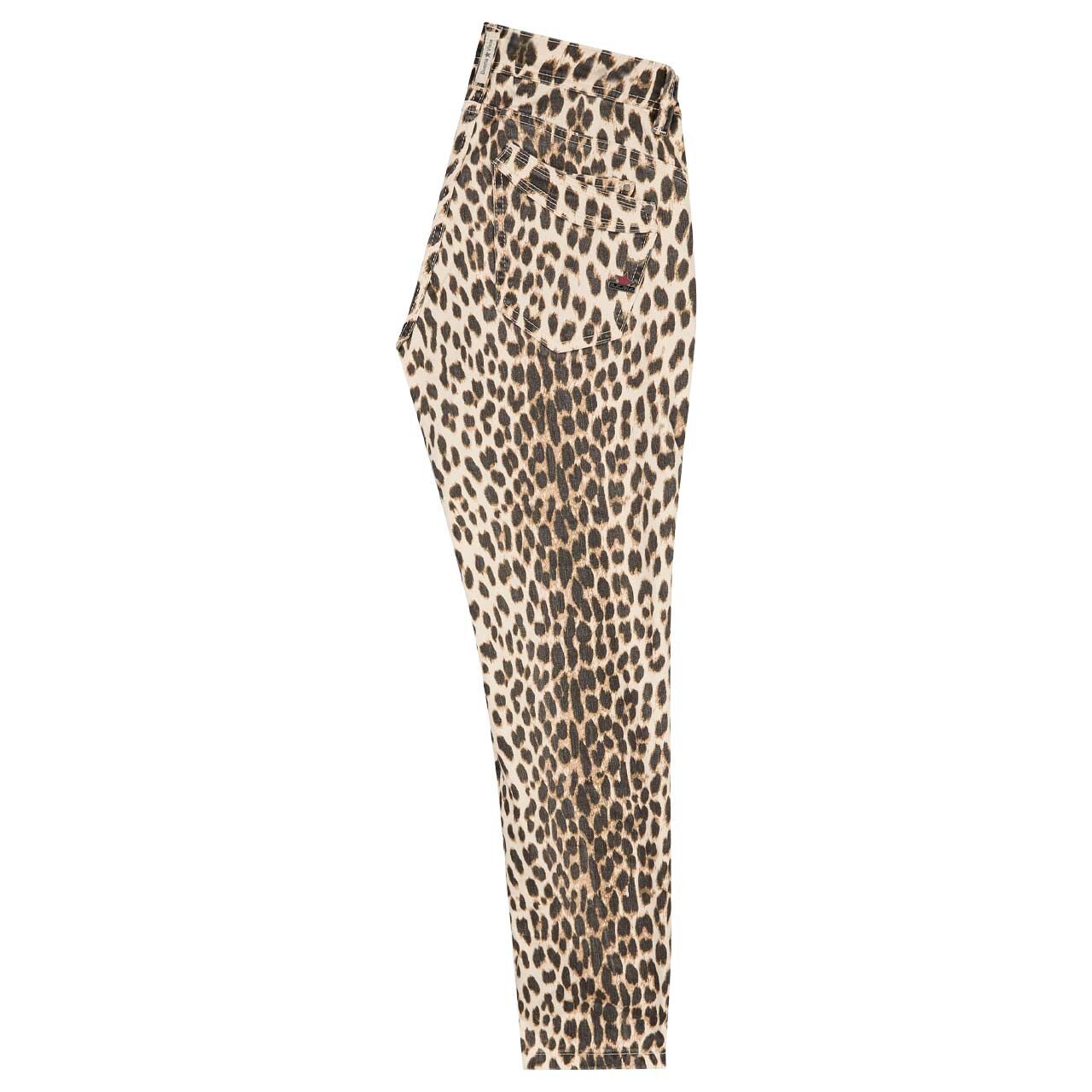 Damen Baumwollhose Malibu 7/8 Stretch Twill von Buena Vista in Beige mit Print, Rückansicht