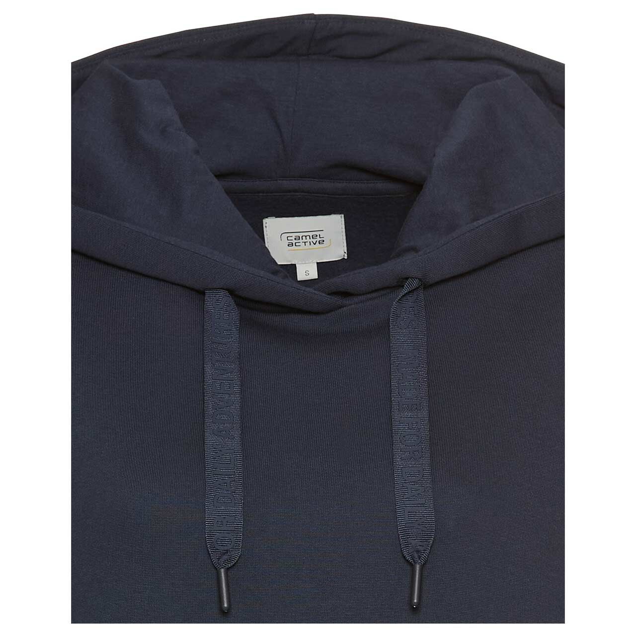 Damen Hoodie Sweatshirt von Camel active in Dunkelblau, detaillierte Vorderansicht