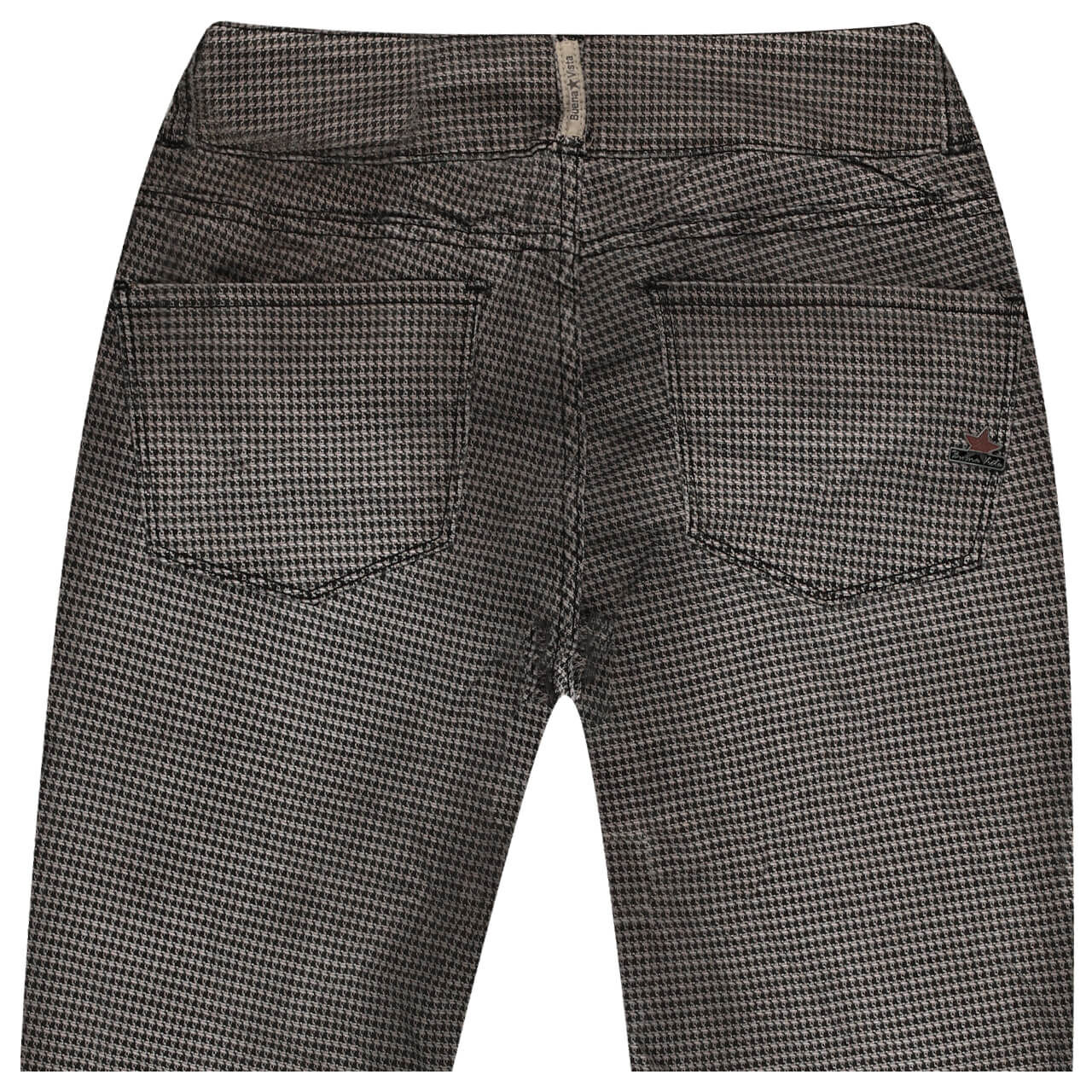Buena Vista Tummyless Stretch Twill Baumwollhose houndstooth washed