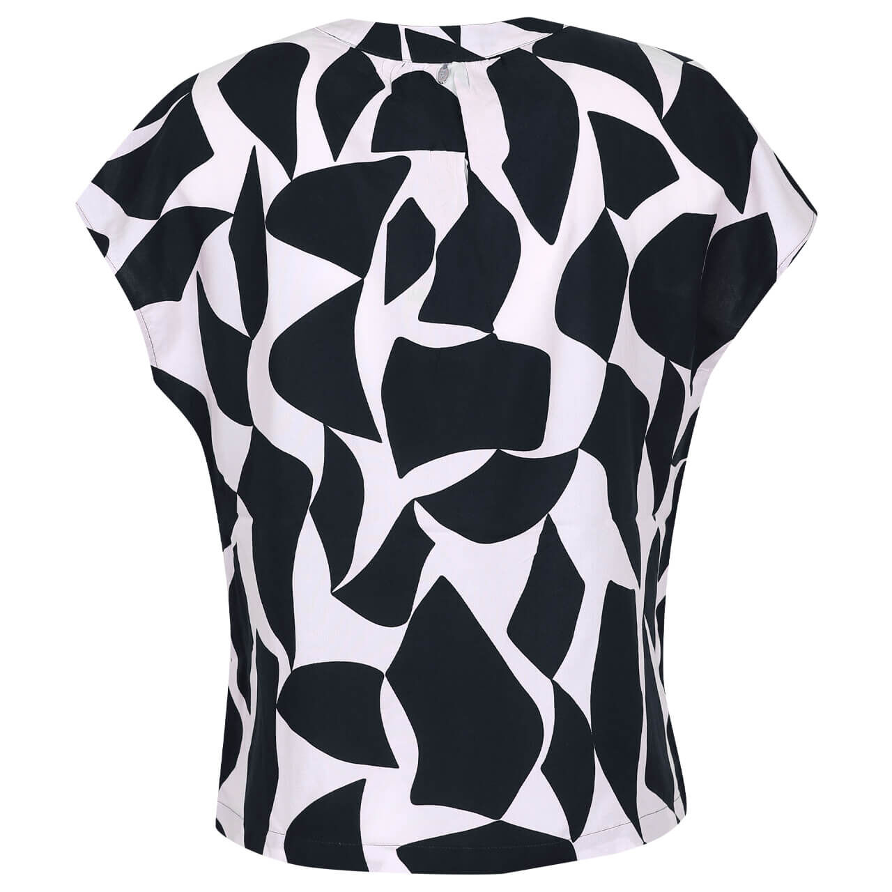 Street One Kurzarm Bluse für Damen in Dunkelblau mit Print, FarbNr.: 23325