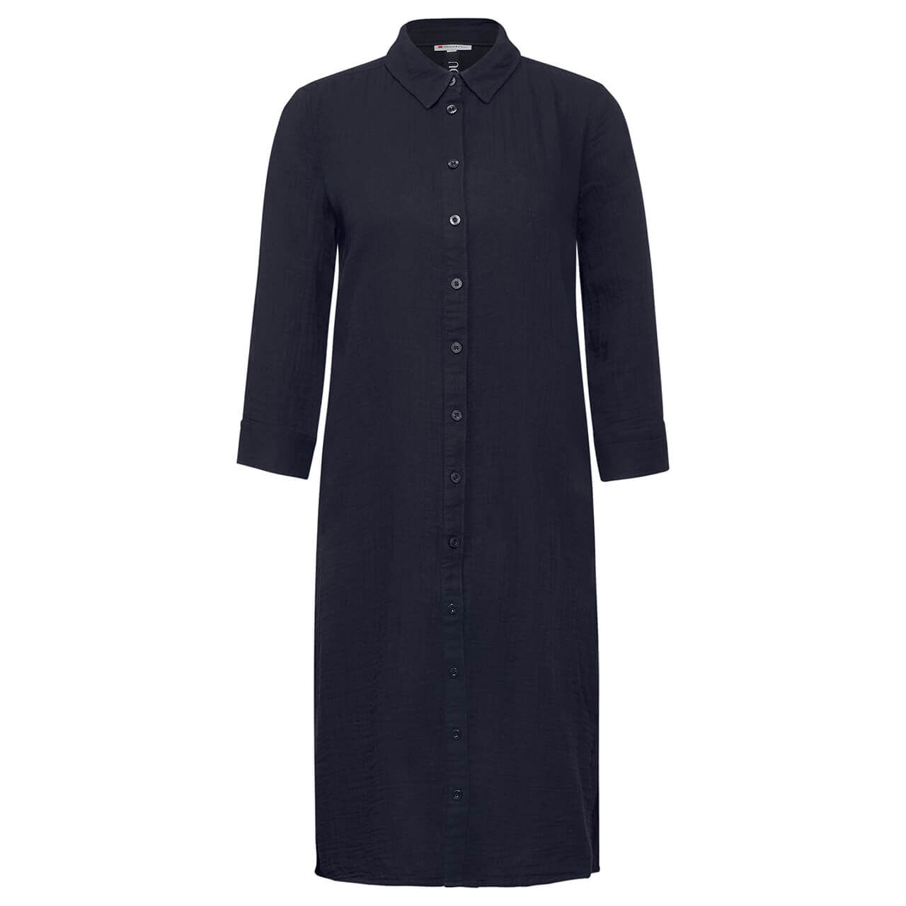 Street One Damen 3/4 Arm Kleid Musselin Shirt Dress navy blue Street One Damen 3/4 Arm Kleid Musselin Shirt Dress navy blue