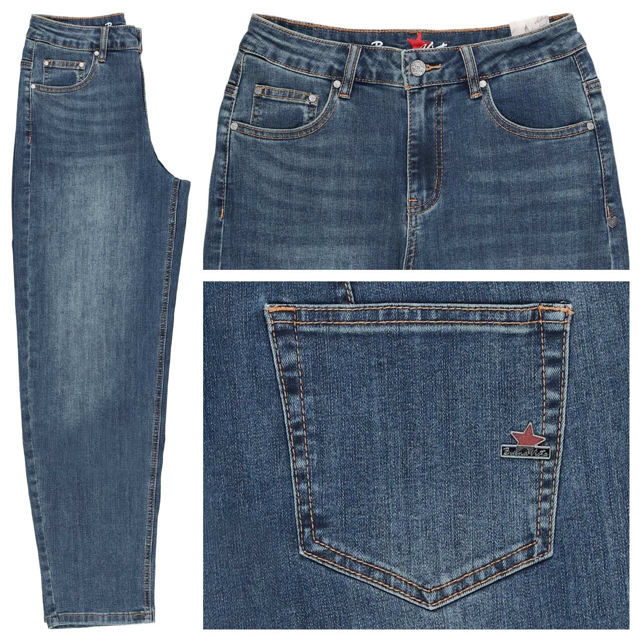 Buena Vista Tapered Cropped Stretch Denim Ankle Jeans dusty stone