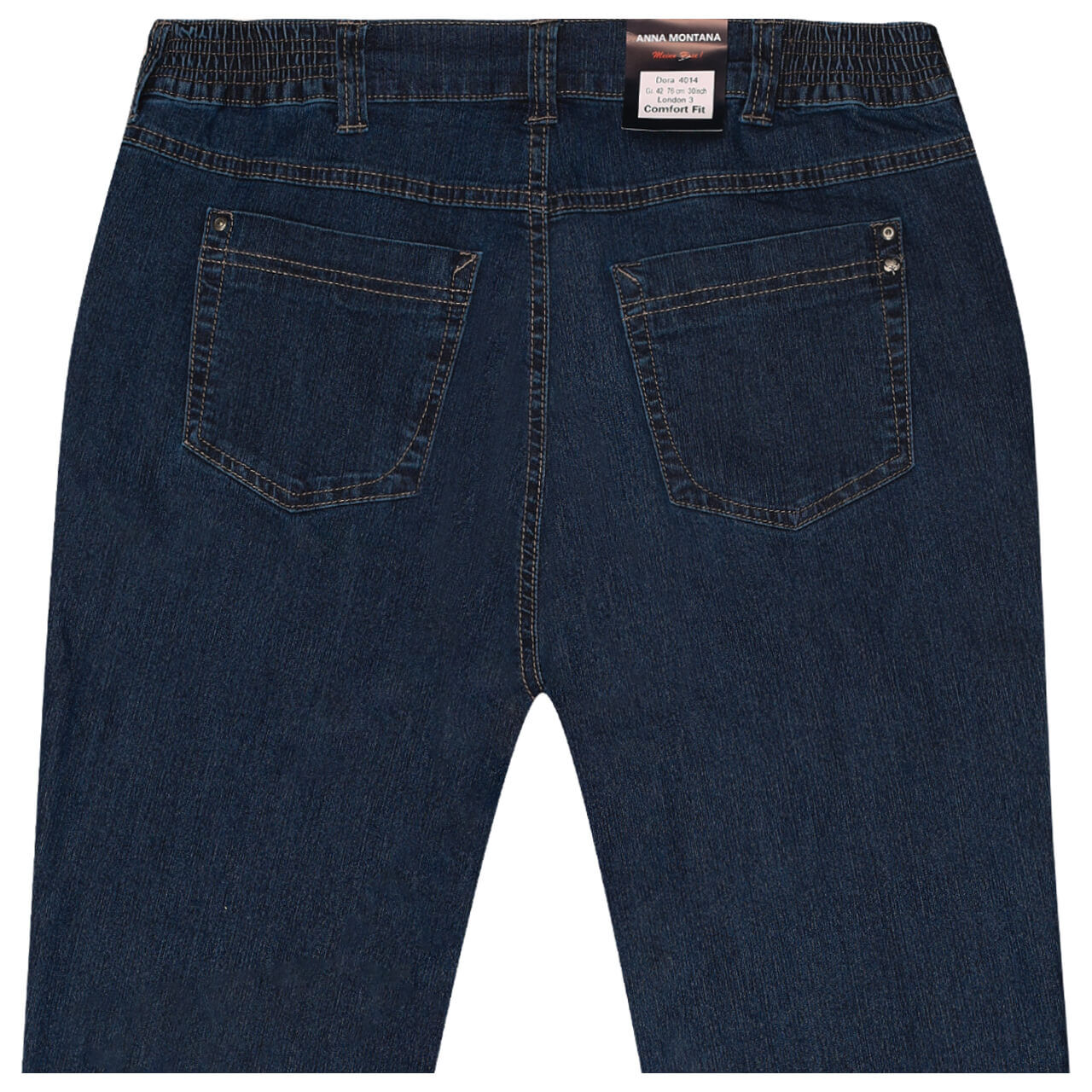 anna-montana-jeans-dora-authentic-blue-53-hintenpOyrPdW6Z32gO Anna Montana Jeans Dora für Damen in Dunkelblau, FarbNr.: 53