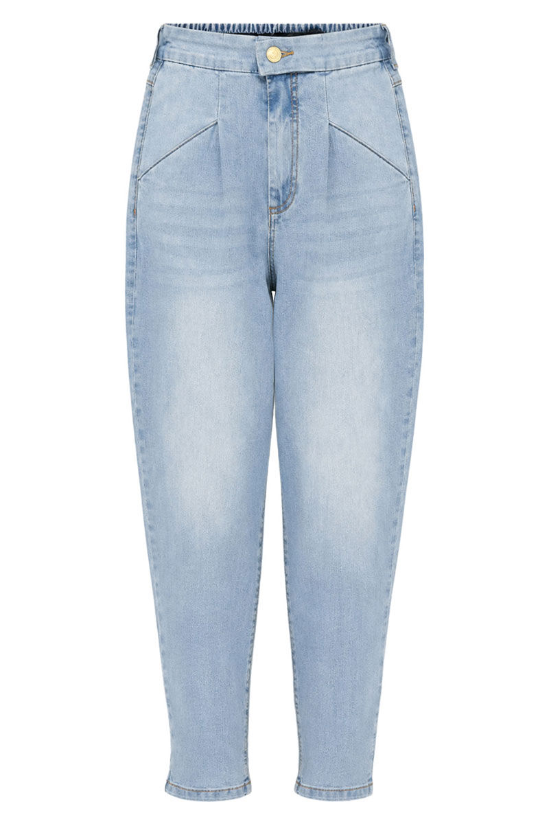 Vorderansicht der Senoritas Icon Heartbreaker Damenjeans in Blau