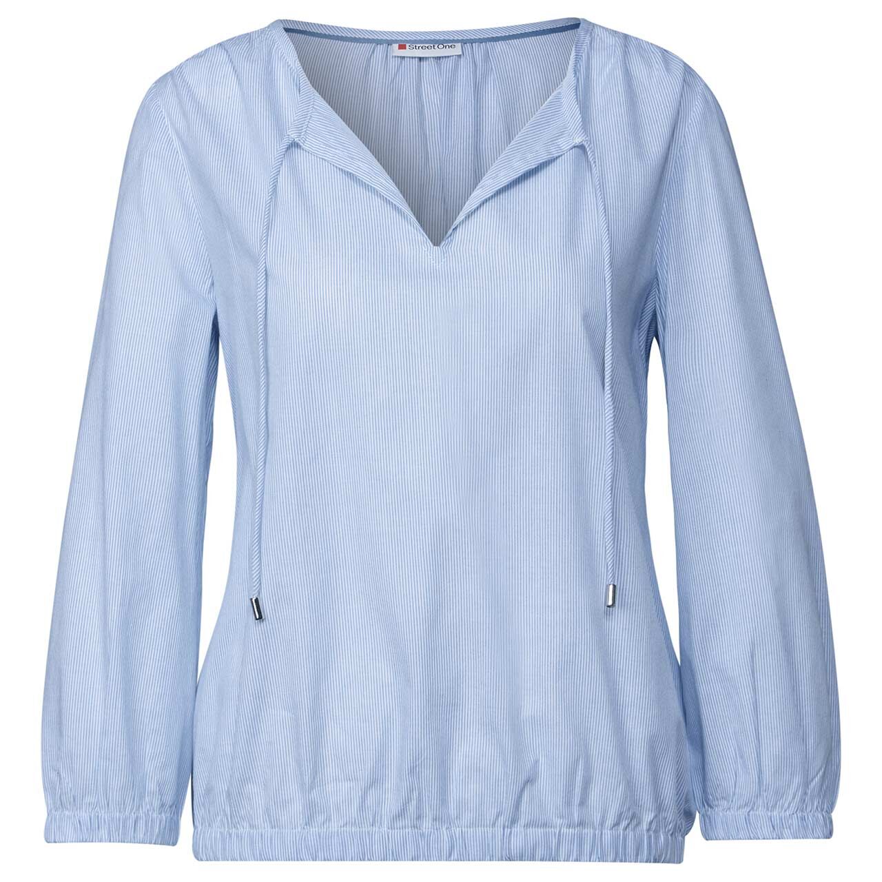 Street One Damen 3/4 Arm Bluse Striped Cotton smoked blue Street One Damen 3/4 Arm Bluse Striped Cotton smoked blue