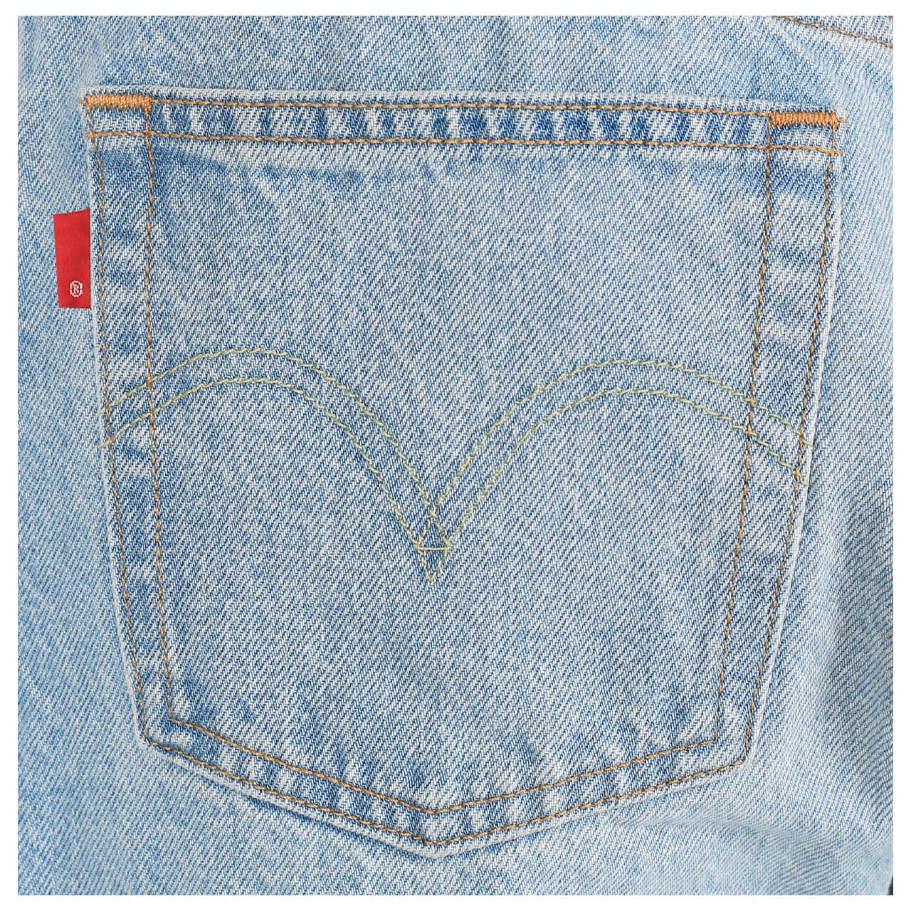 Levis Jeans 501 Cropped 7/8 für Damen in Hellblau, FarbNr.: 0124