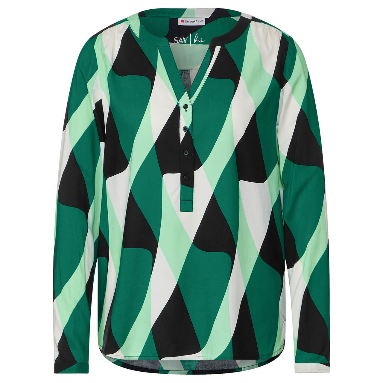 Street One Damen Langarm Bluse Bamika fresh green Street One Damen Langarm Bluse Bamika fresh green
