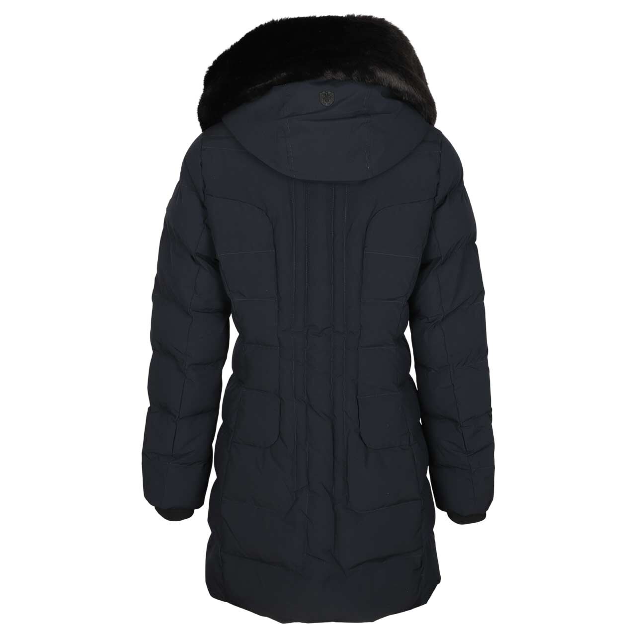 Damen Jacke Belvedere/Belvitesse Long von Wellensteyn in Dunkelblau mit der Modellnummer BVDL-565, Rückansicht