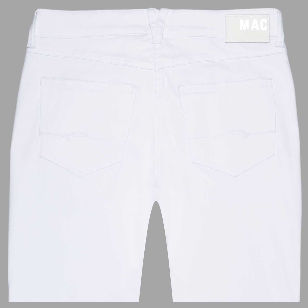 Damenjeans Angela von MAC in Weiß, detaillierte Rückansicht