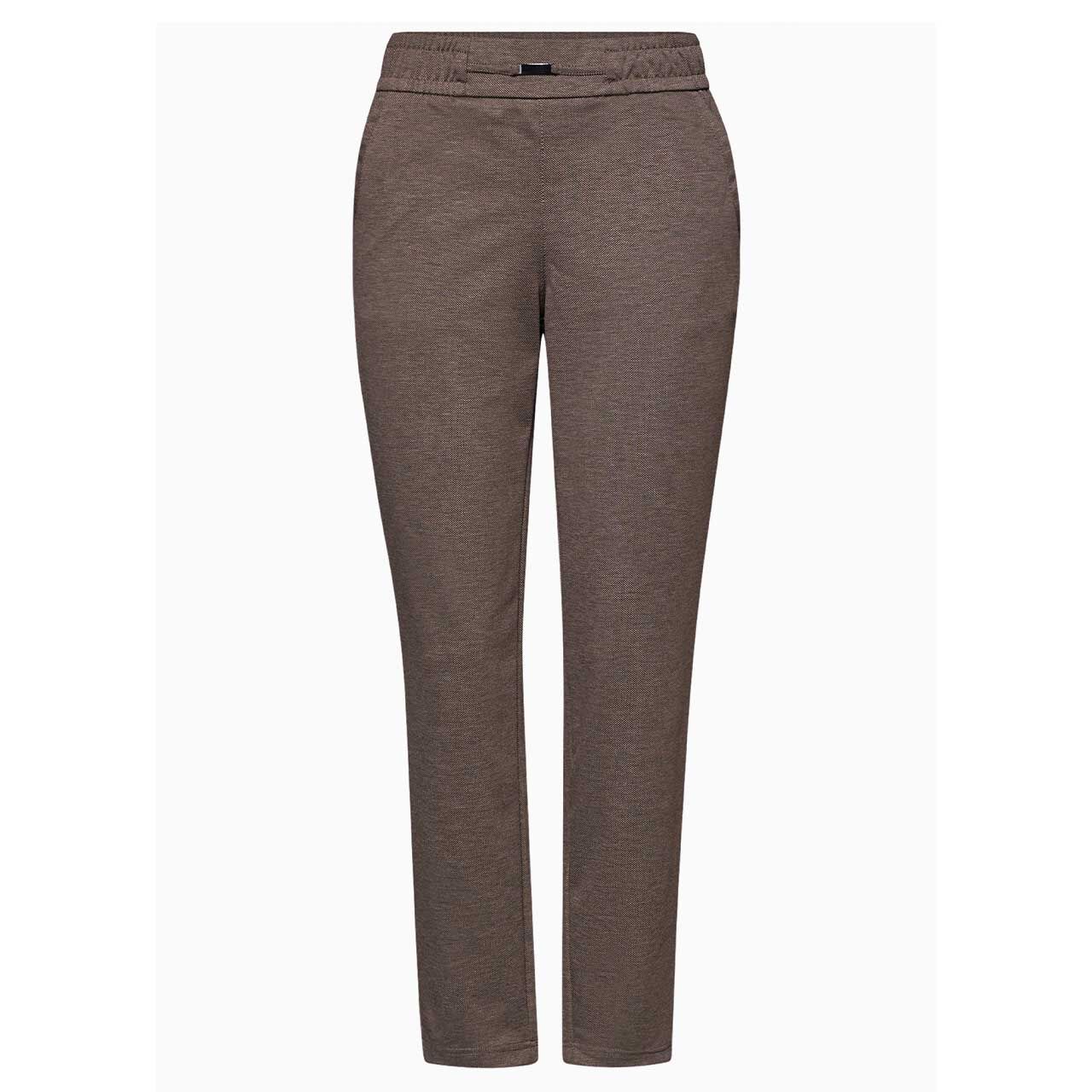 Street One Bonny Buckle Ankle Hose darkest brown melange