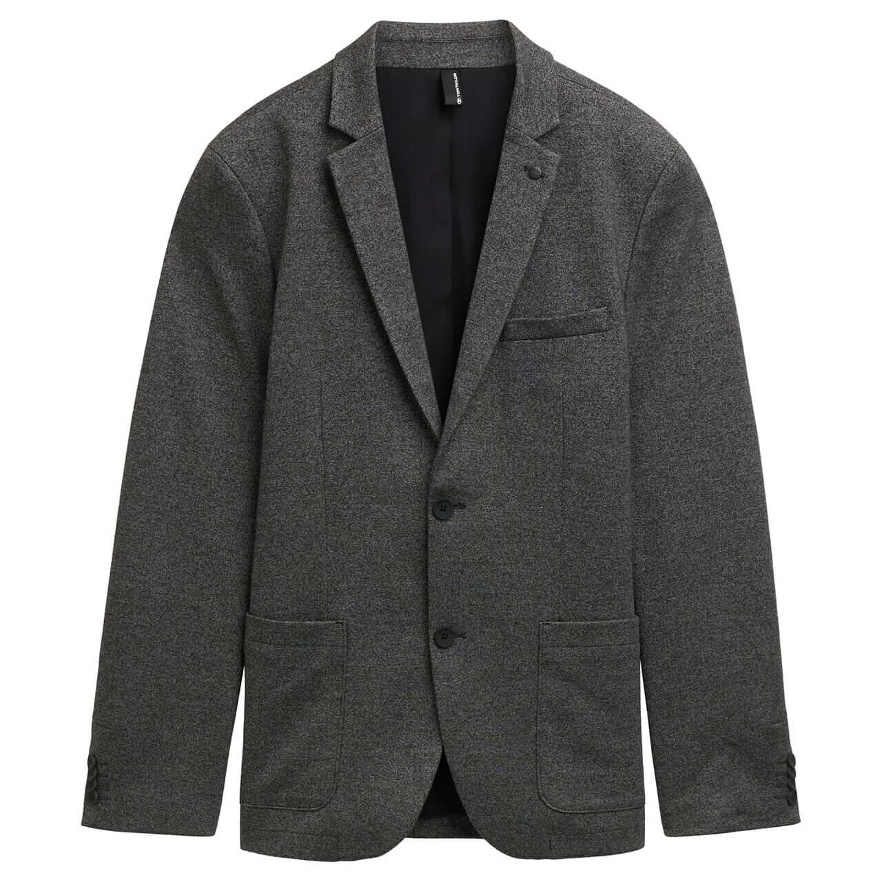 Tom Tailor Herren Sakko Piqué Blazer black white salt and pepper Tom Tailor Herren Sakko Piqué Blazer black white salt and pepper