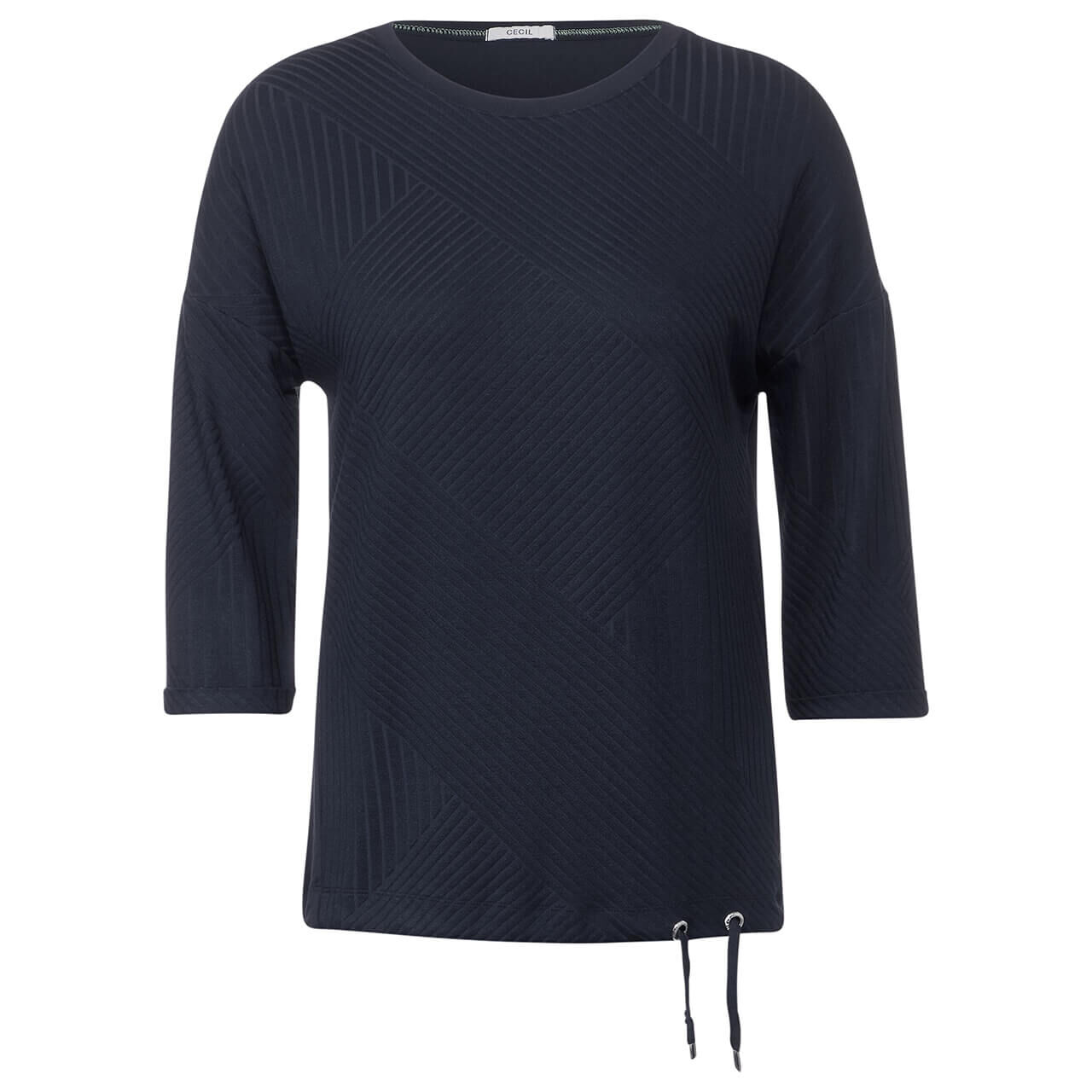 Cecil Damen 3/4 Arm Shirt Structure Mix universal blue