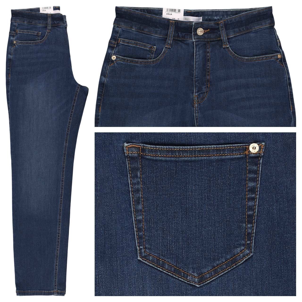 MAC Stella Jeans mid blue random wash