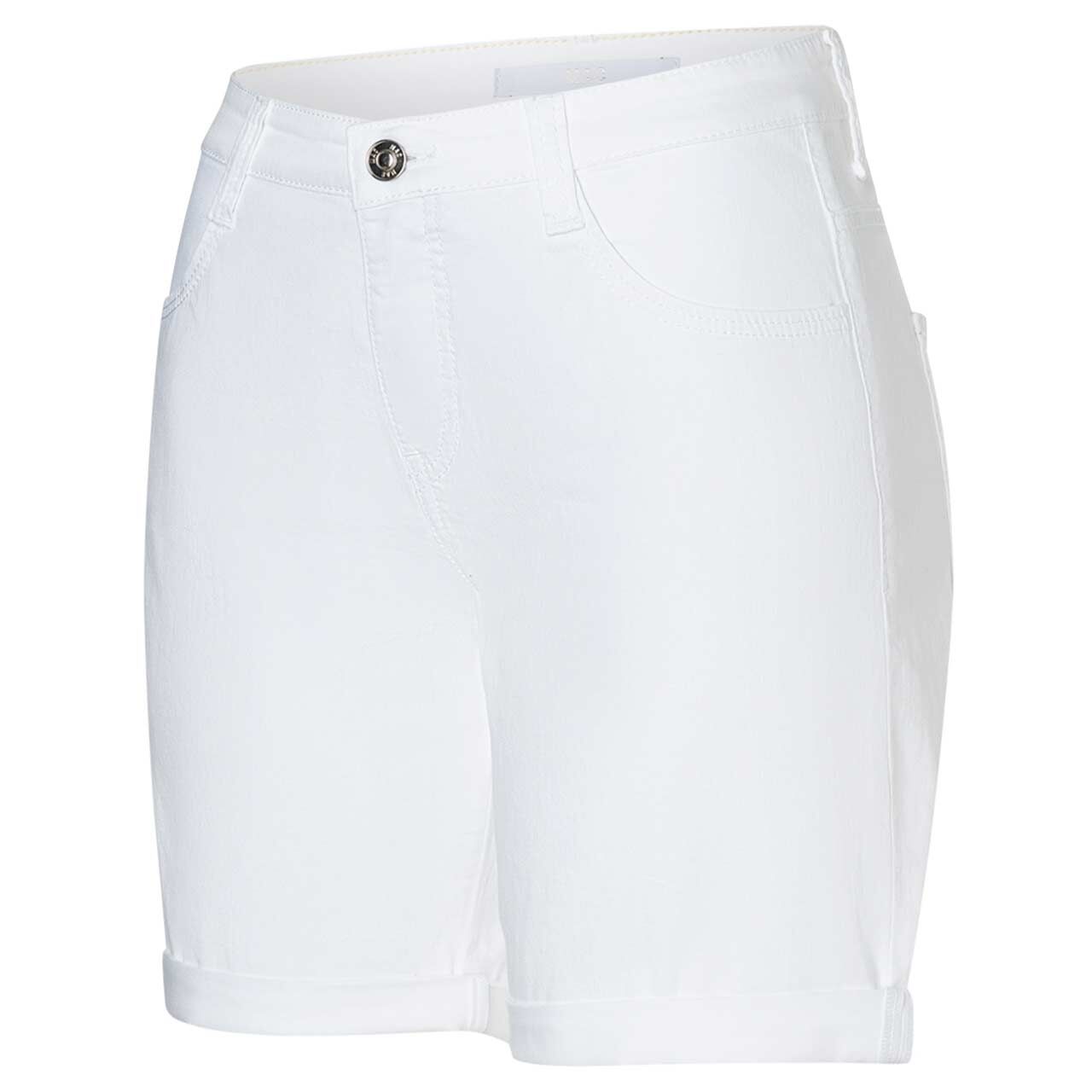Damen Jeans Shorty von MAC in Weiß, Seitenansicht