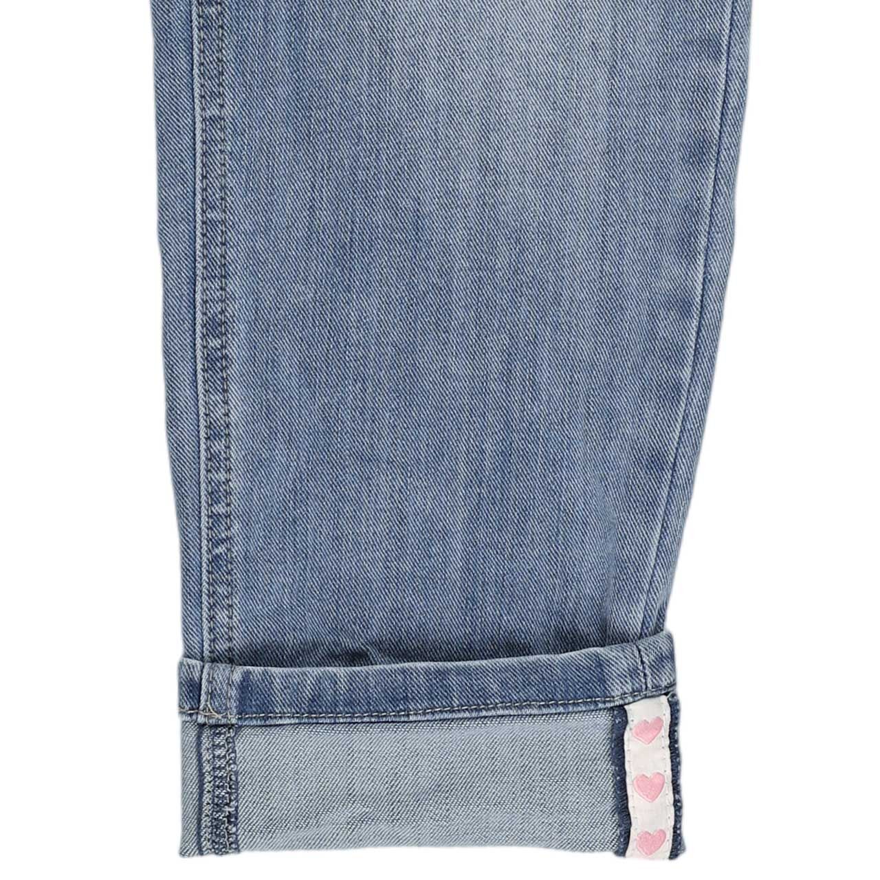 Damenjeans Bali Stretch Denim von Buena Vista in Hellblau verwaschen, Detailansicht Beinende