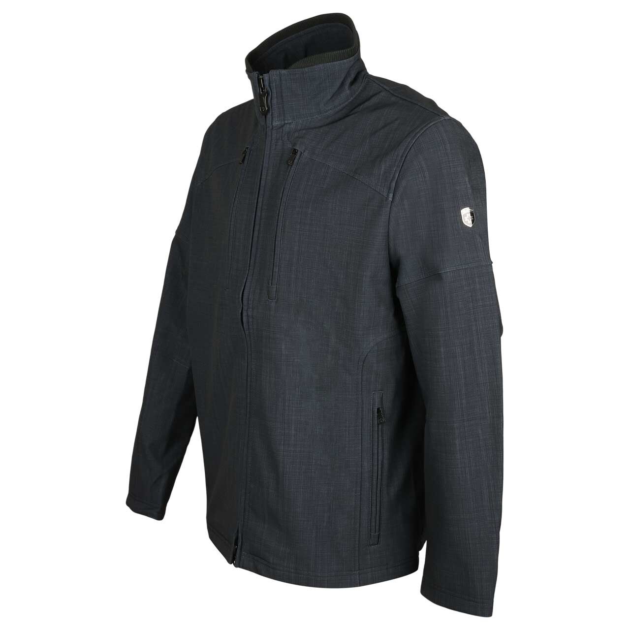 Herren Softshell Jacke Sprinter Men von Wellensteyn in Dunkelblau kariert, Seitenansicht