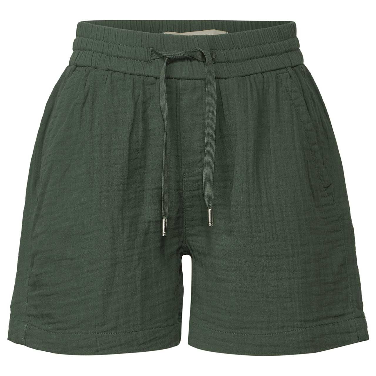 Street One Musselin Shorts mid green
