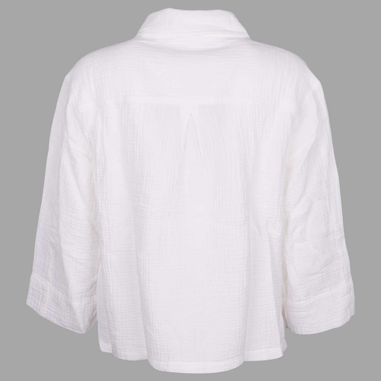 Damen 3/4 Arm Hemdjacke von s.Oliver in Weiß, Rückansicht