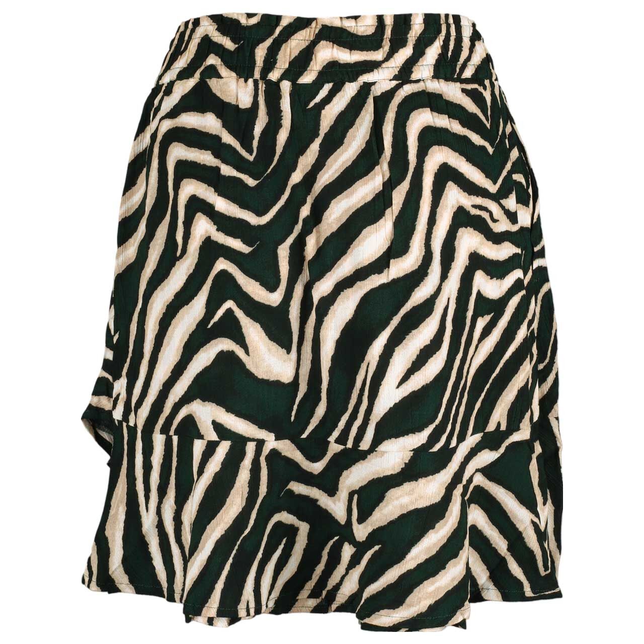Damen Volant Skort von Street One in Dunkelgrün mit Print, Rückansicht