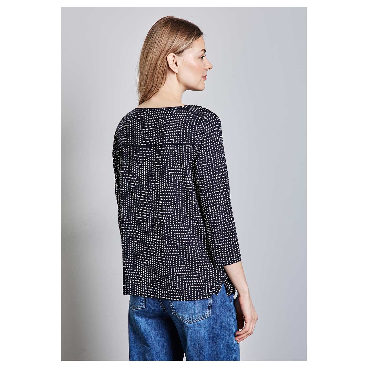 Street One Damen 3/4 Arm Shirt Evi deep tint blue